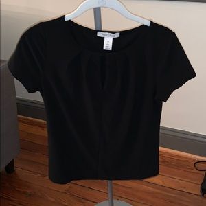 NWT Black Key Hole Blouse